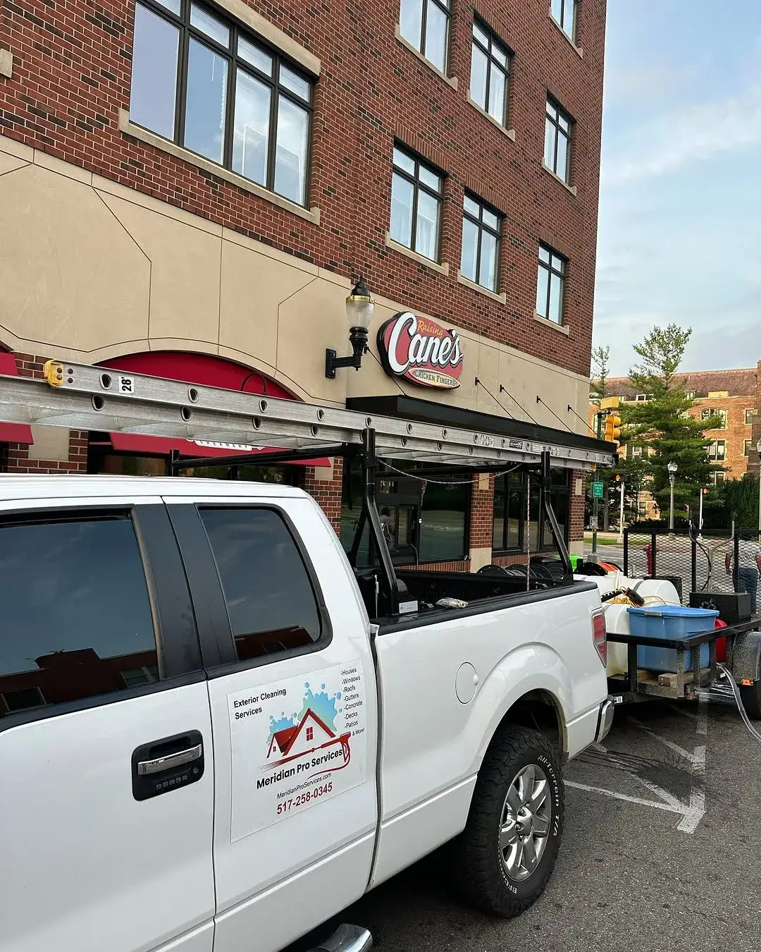 Meridian Pro Services team at a commercial site
